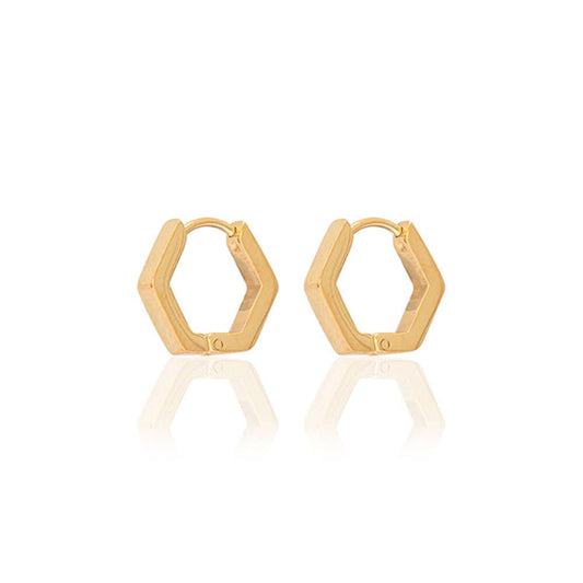 Gold Beau Huggie Hoops
