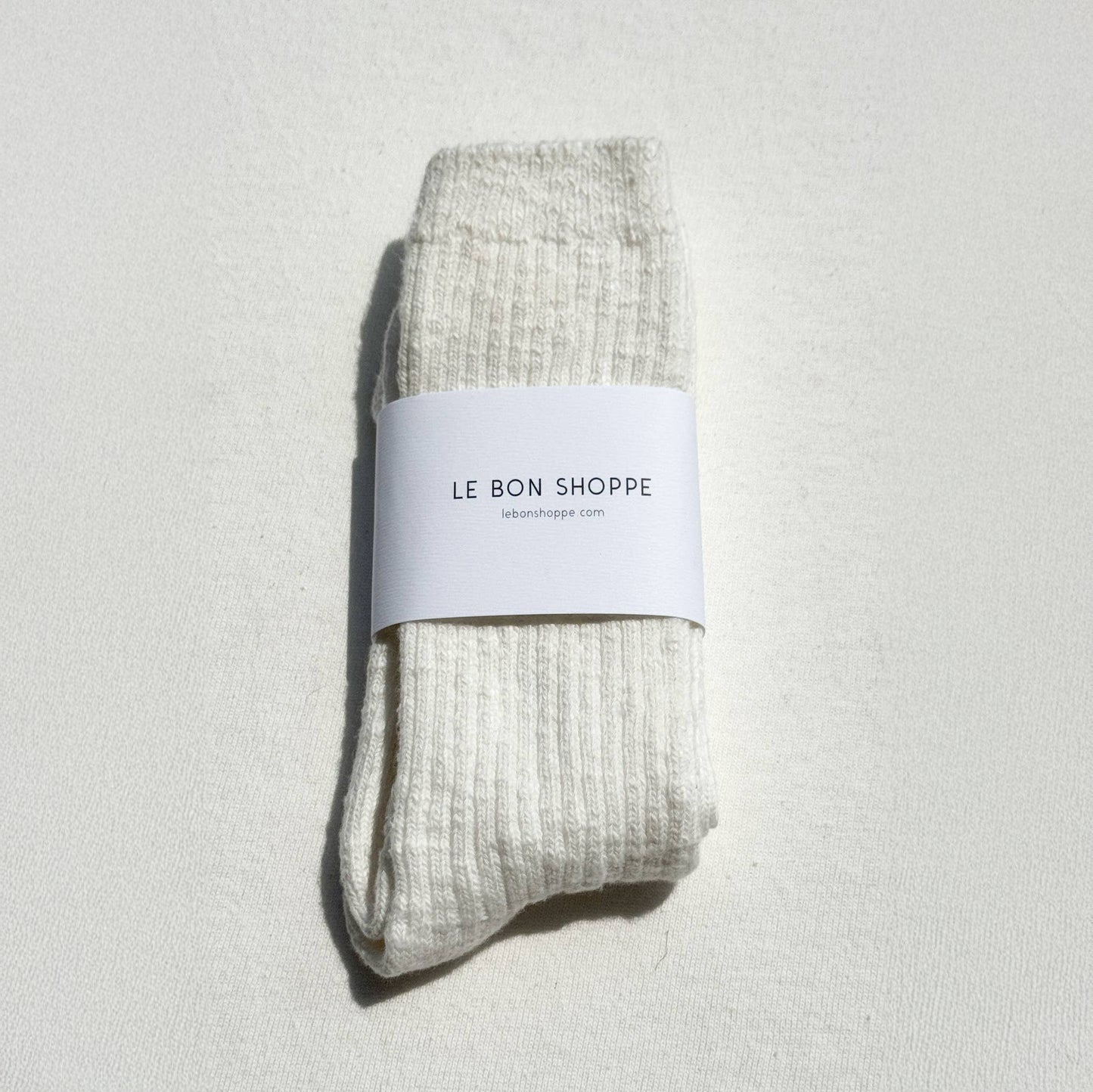 Le Bon Shoppe White Linen Cottage Socks