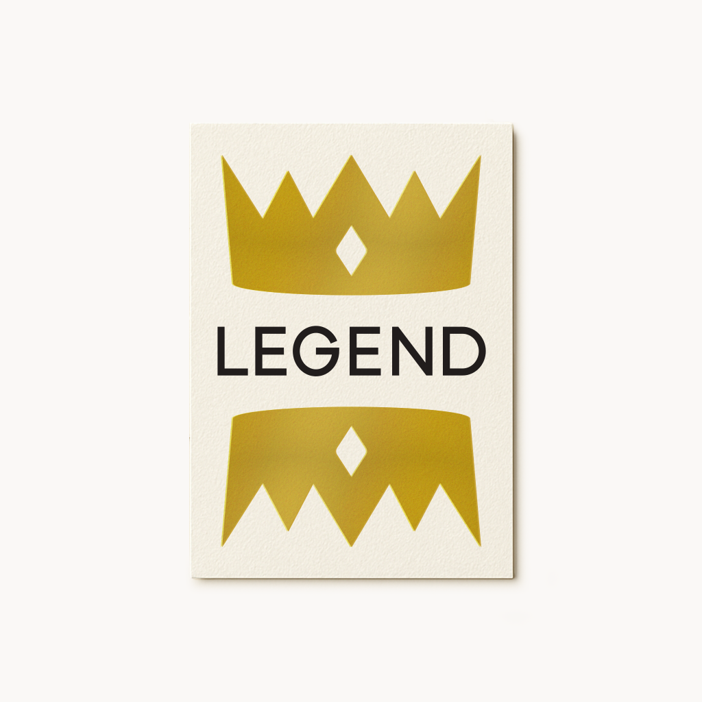 Legend Metallic Greeting Card