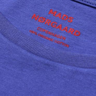 Mads Nørgaard Orient Blue Fine Jersey Teasy Tee