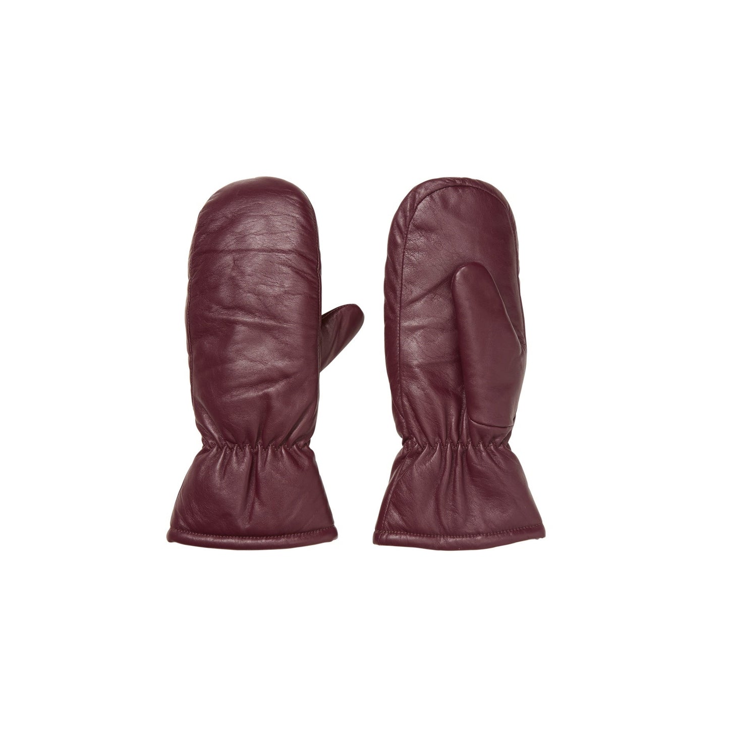 Becksöndergaard Burgundy Leather Nylona Mitten