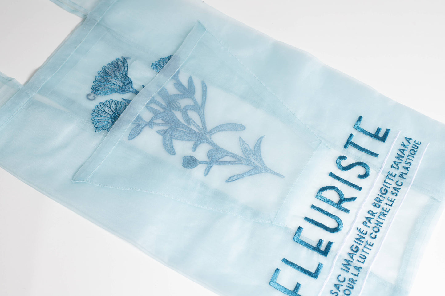 Brigitte Tanaka Blue Florist Organza Bag