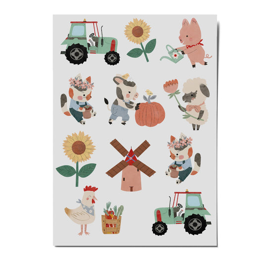 Farm Organic Temporary Tattoos