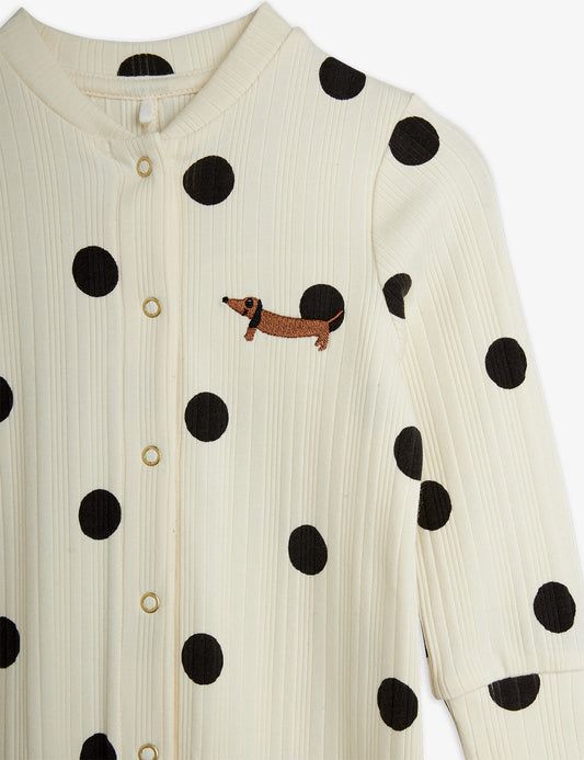 Mini Rodini Dots Dog Jumpsuit