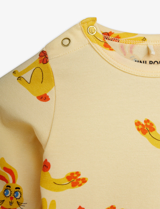 Mini Rodini Rabbits Long Sleeve Body
