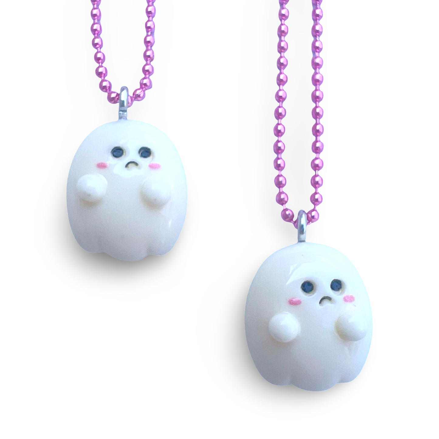 Pop Cutie Tiny Ghost Kids Handmade Necklace
