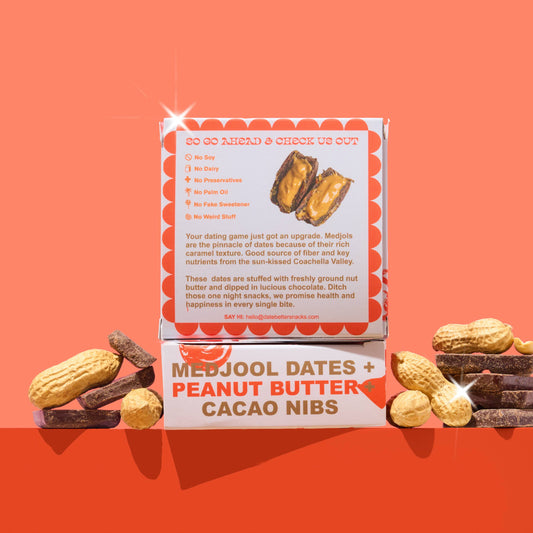 Peanut Butter Crunch Chocolate Covered Dates