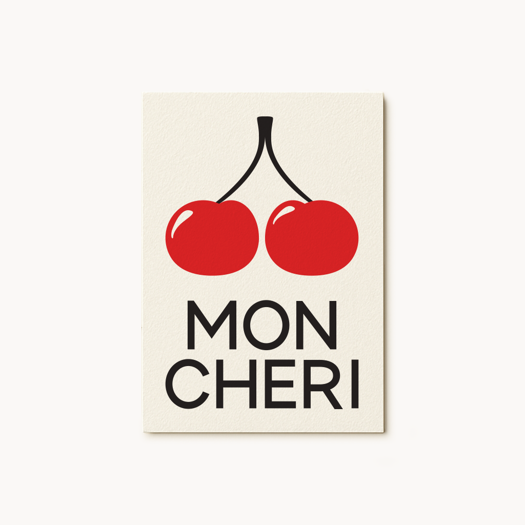 Mon Cheri Greeting Card