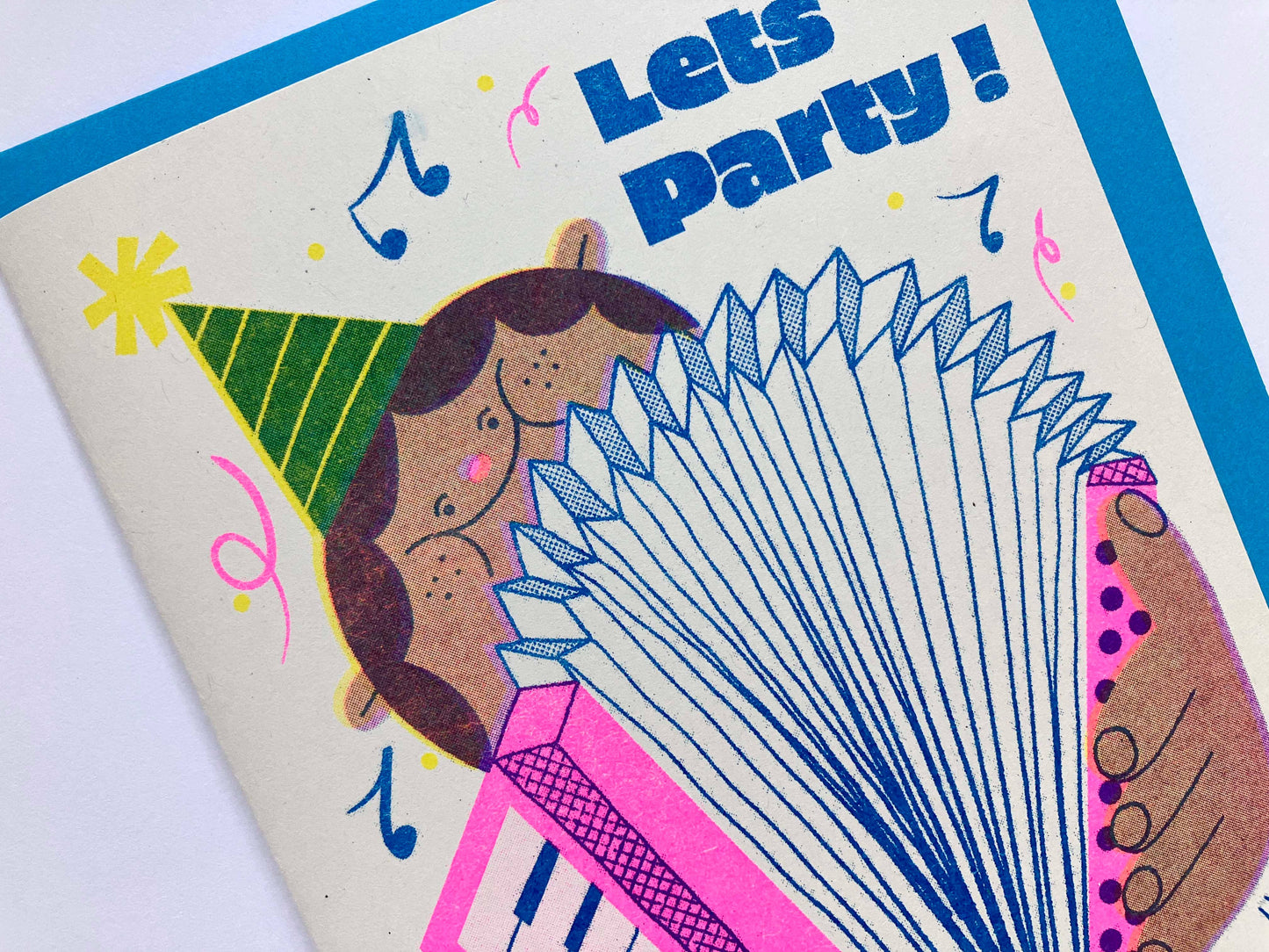 Lets Party - A6 Riso Greeting Card