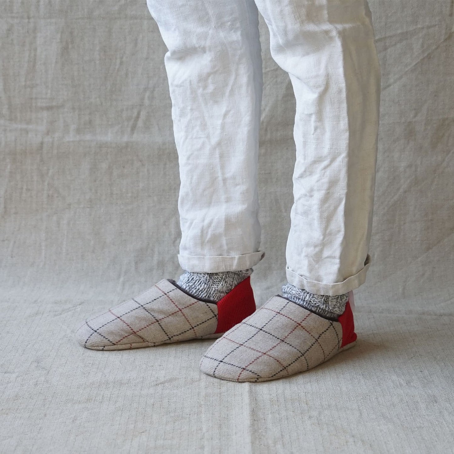 Recycled Wool x Micro Boa Room Shoes