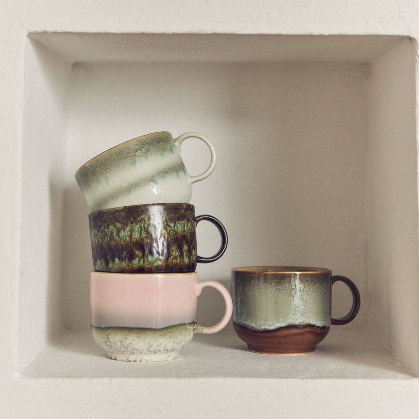 HKliving 70's Ceramics Nova Tea cups (Set of 2)