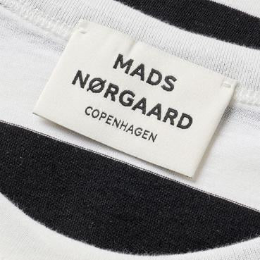 Mads Nørgaard Black/White Alyssum Stripe Single Cotton Grace Tee