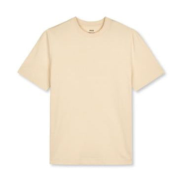 Beige t-shirt on a white background