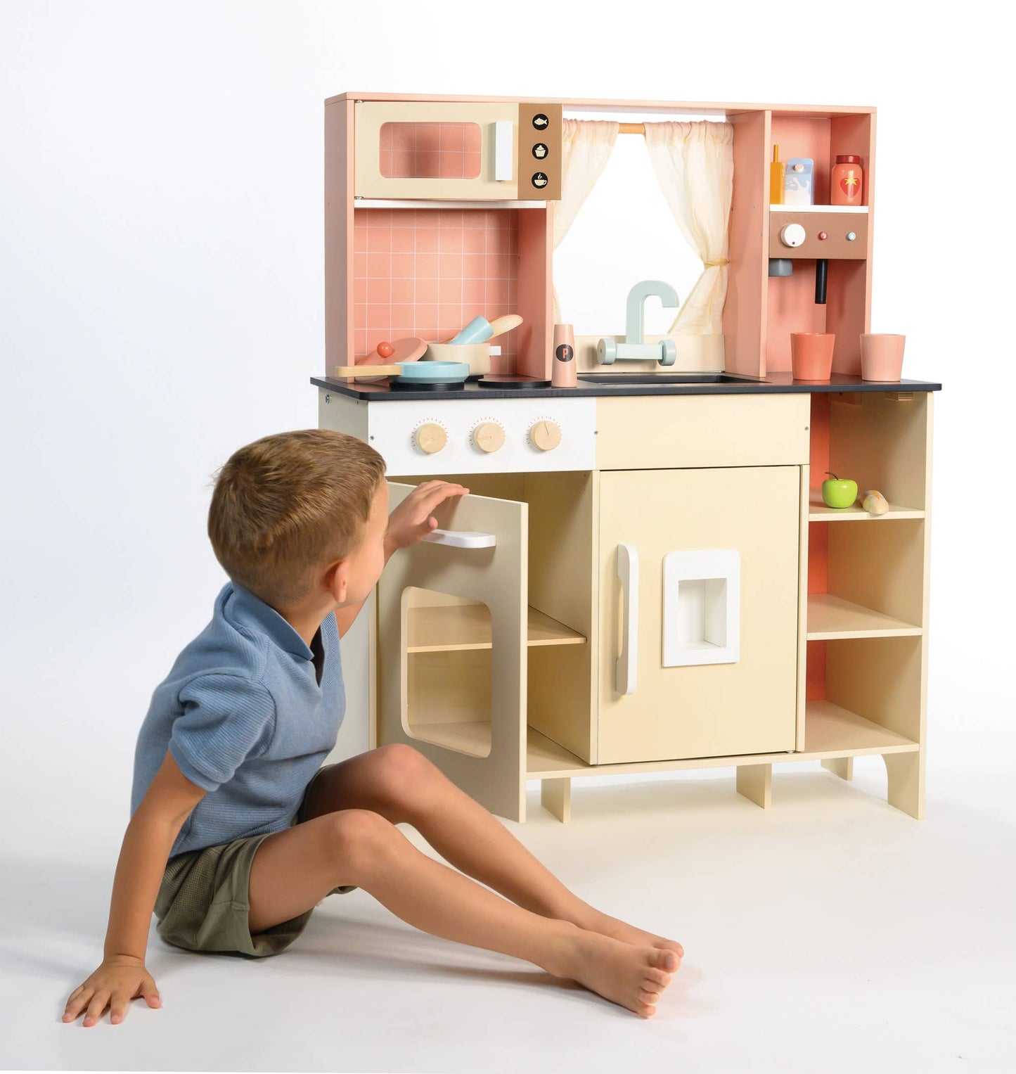 Cream Play Kitchen