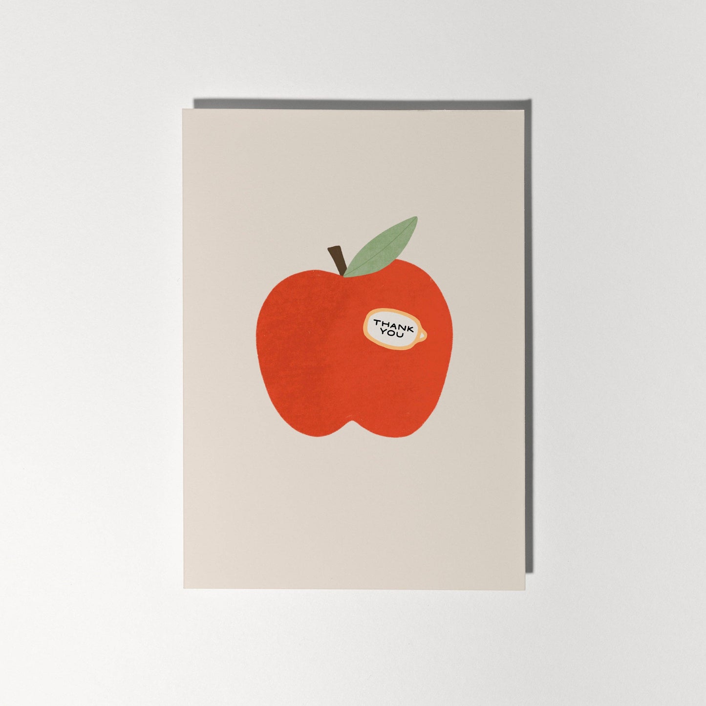 Apple Thank You Greeting Card