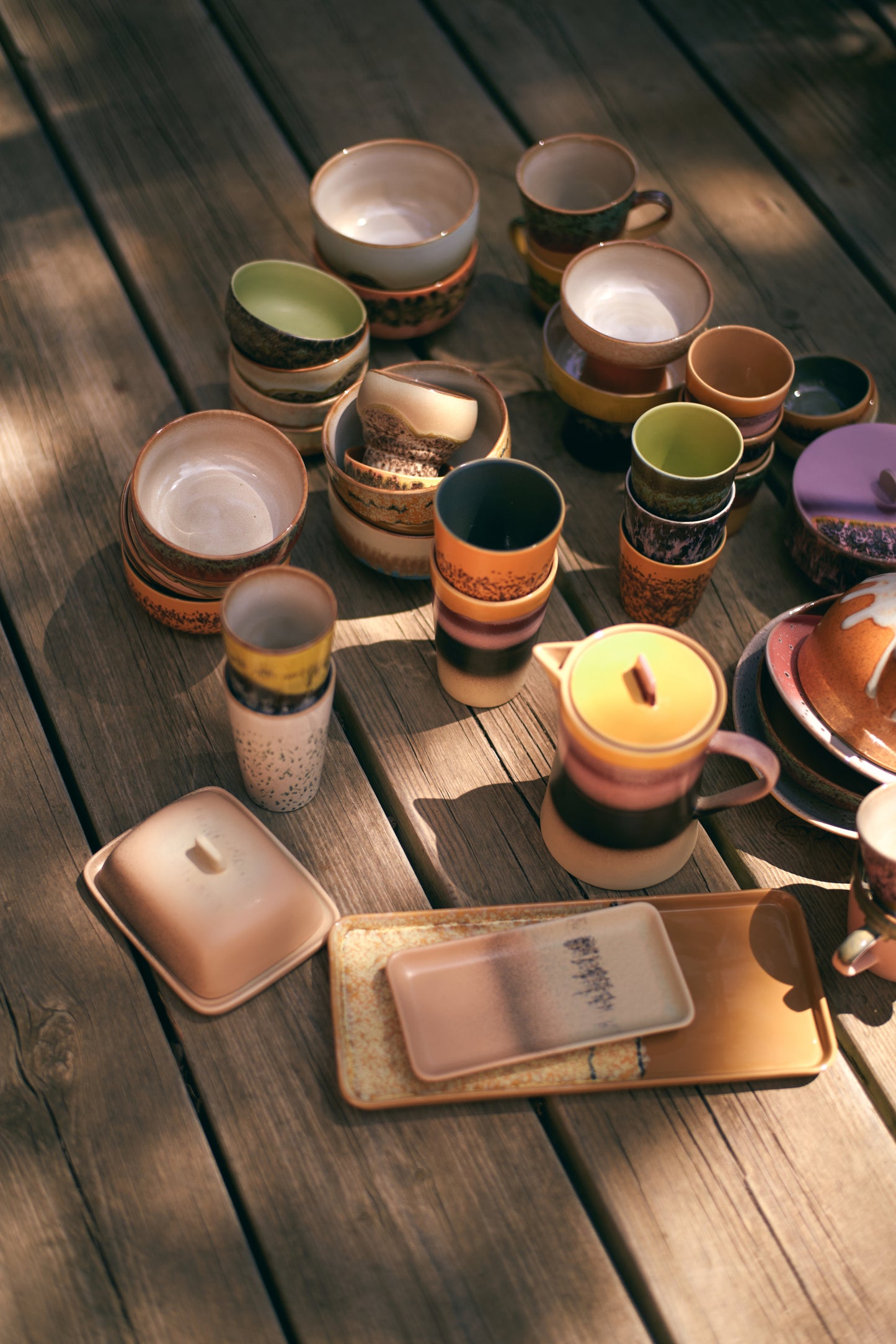 HKliving 70's Ceramics Sunbeam Cake Tray