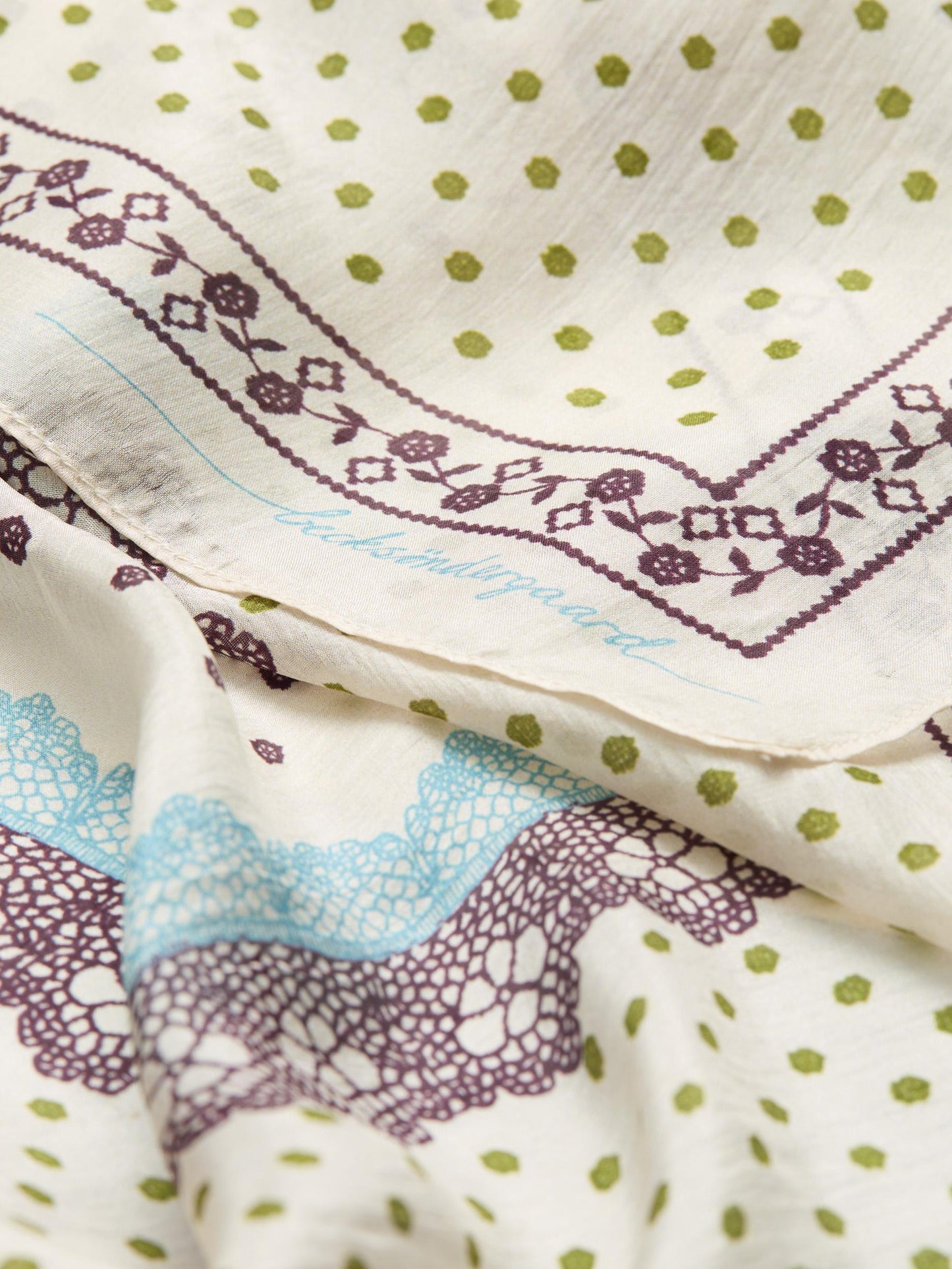 Becksöndergaard Birch White Lacia Tabby Sia Scarf