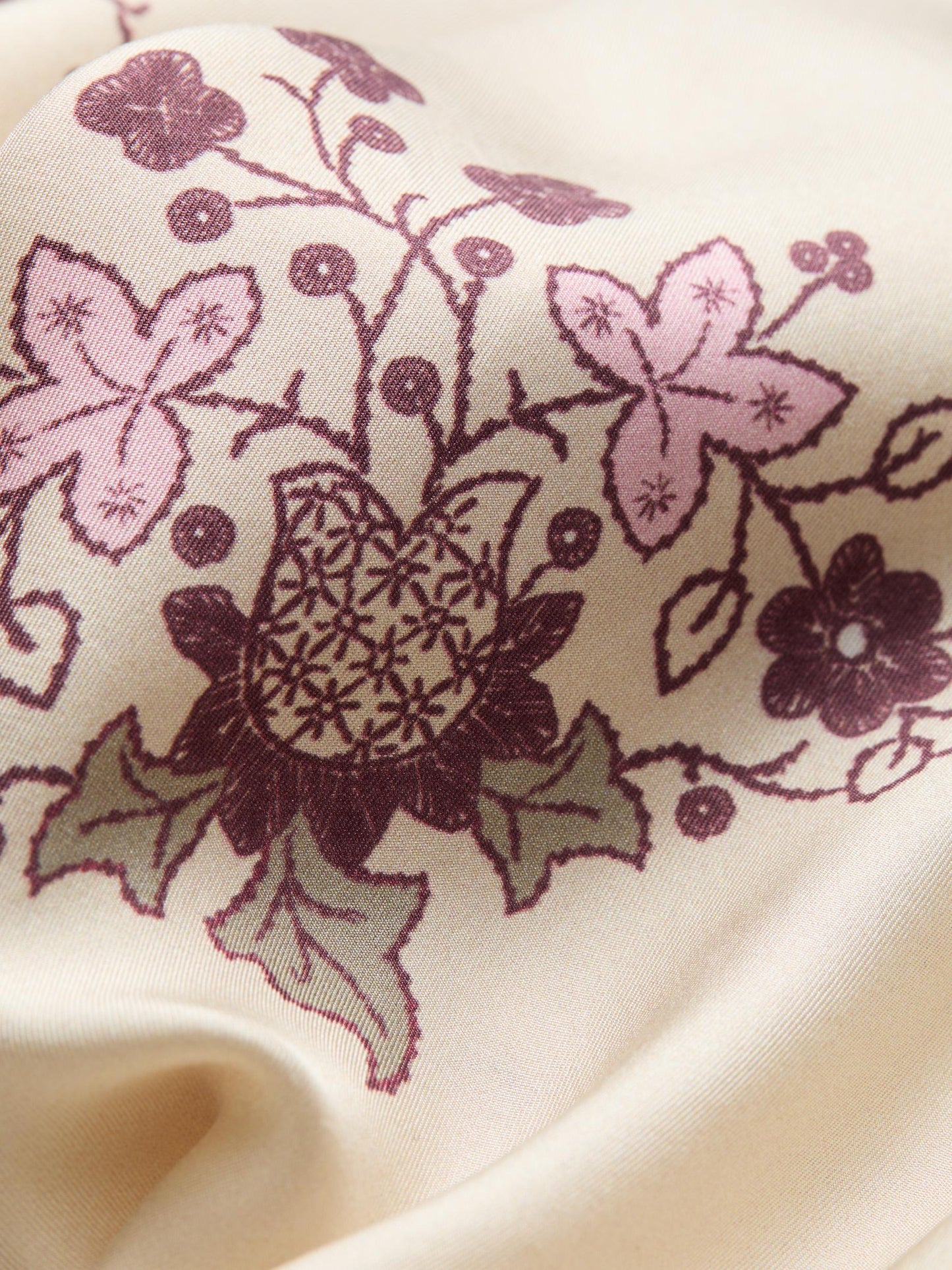 Becksöndergaard Birch White Brodaria Sia Silk Scarf