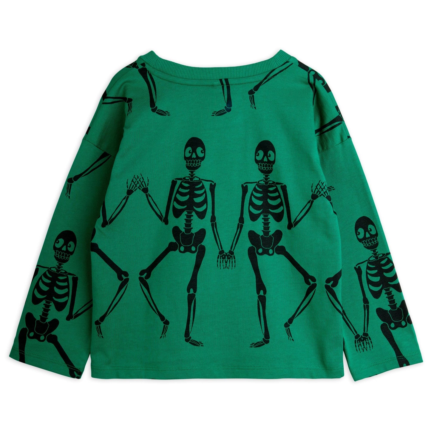 Mini Rodini Green Skeleton Long Sleeve Tee