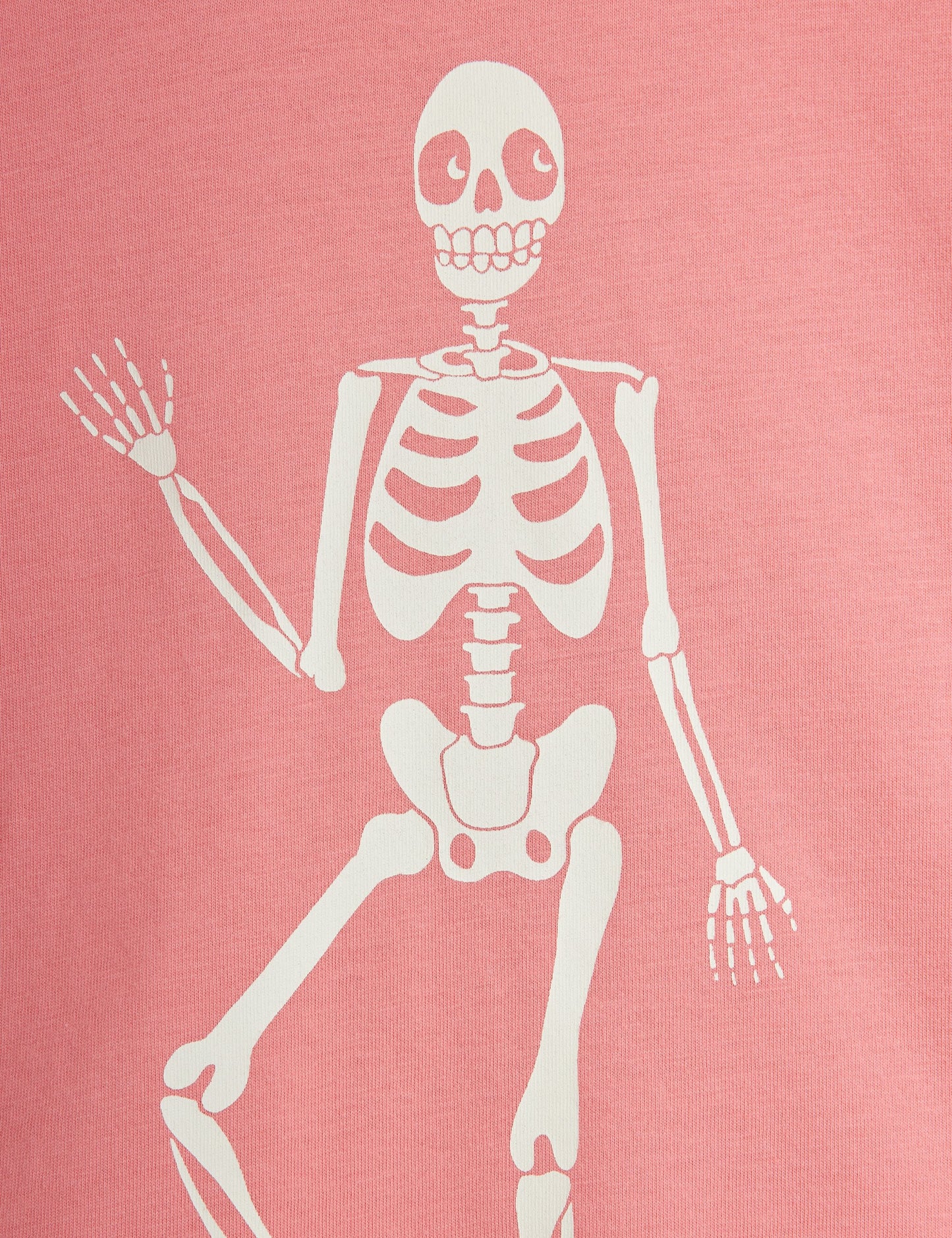 Mini Rodini Pink Skeleton Tee