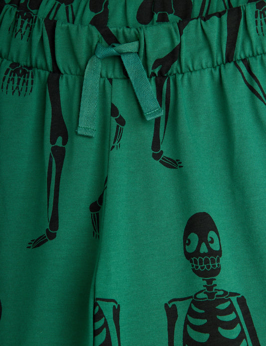 Mini Rodini Green Skeleton Trousers