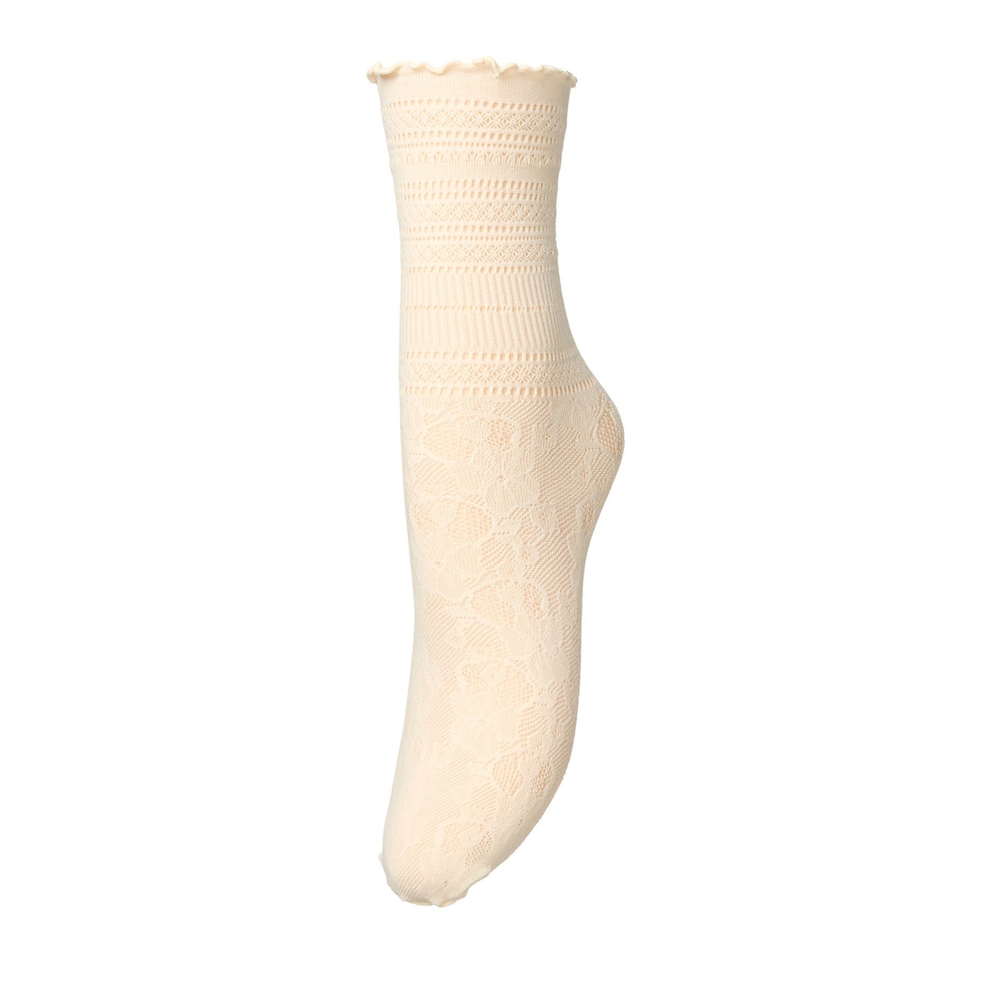 Becksöndergaard Birch White Bloom Lace Sock