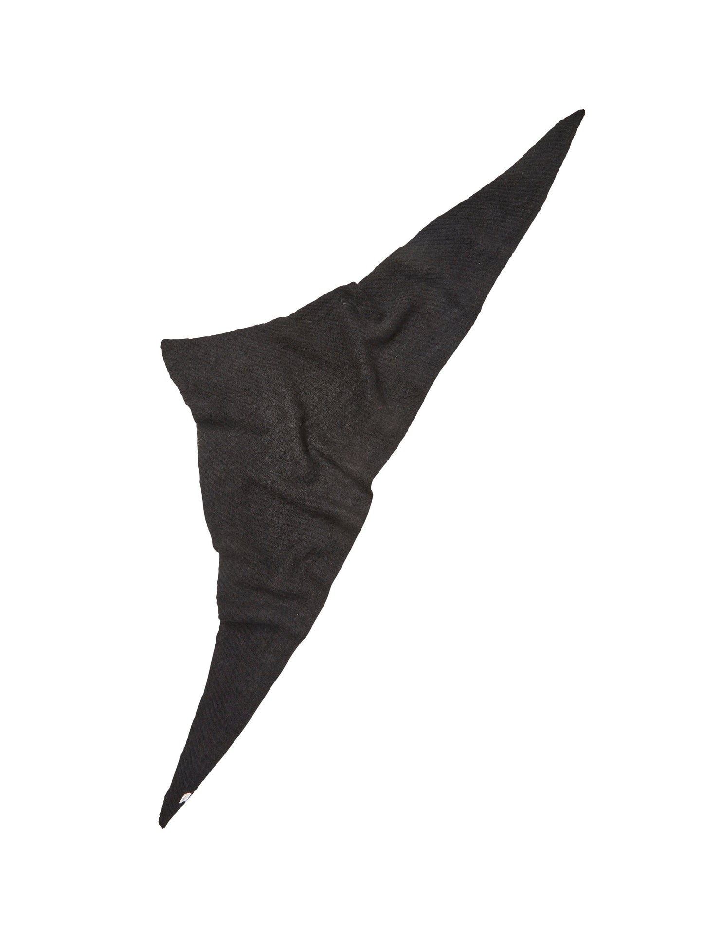 Becksöndergaard Black Alpaca Wool Triangle Scarf