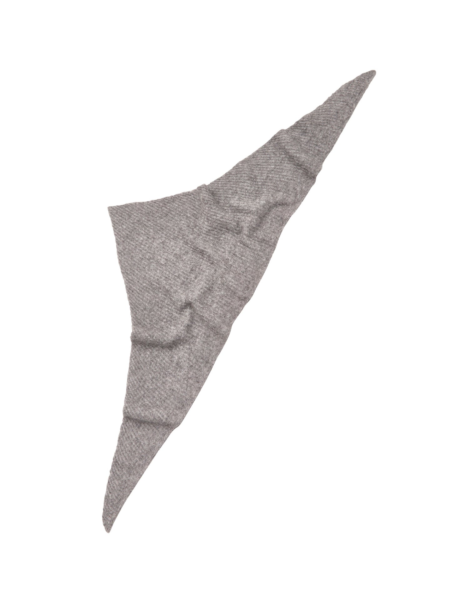Becksöndergaard Grey Melange Alpaca Wool Triangle Scarf