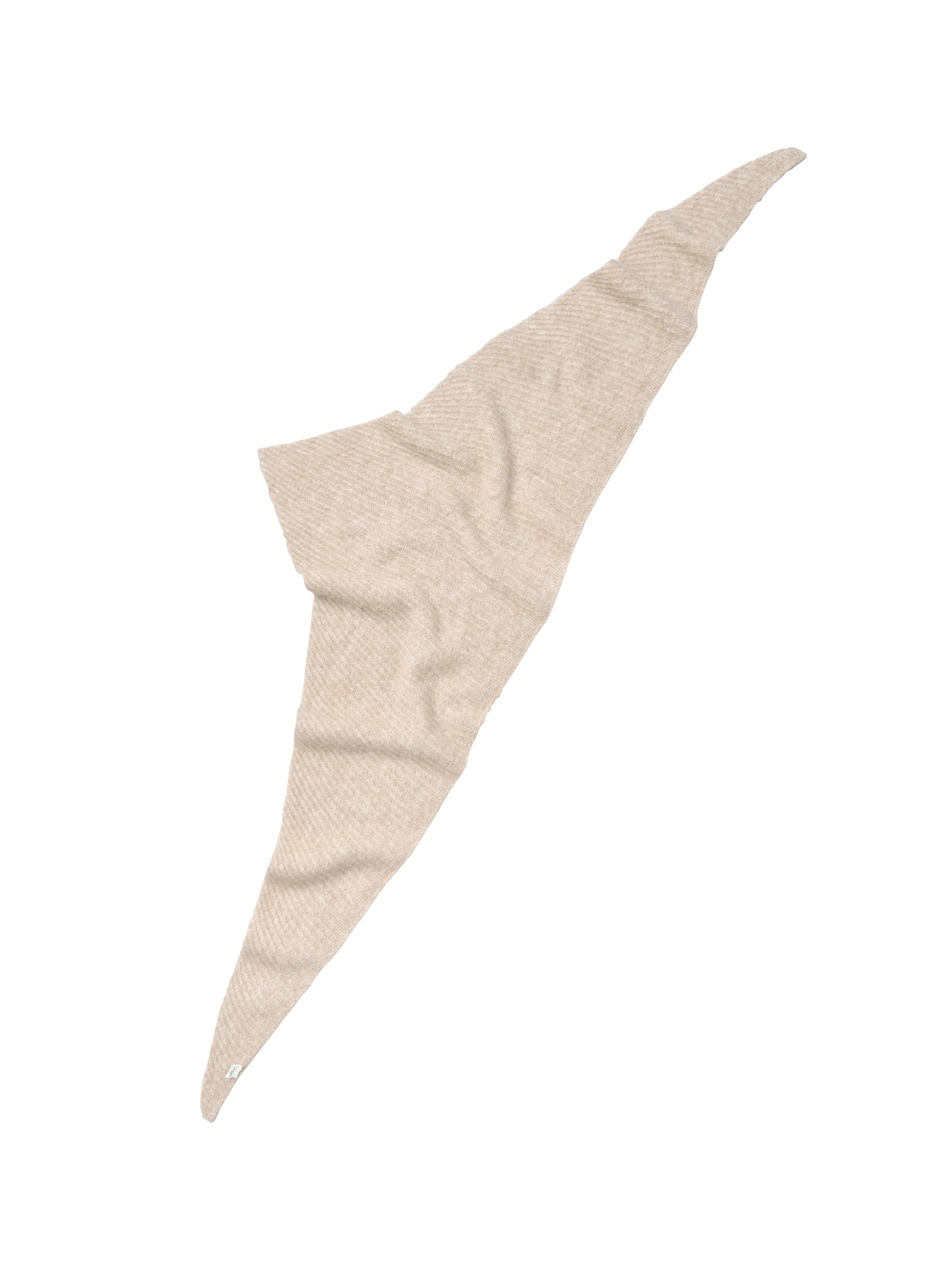 Becksöndergaard Simply Taupe Beige Alpaca Wool Triangle Scarf