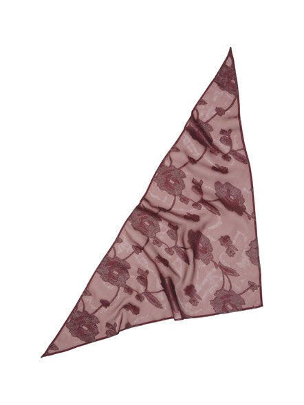Becksöndergaard Burgundy Fina Triangle Scarf