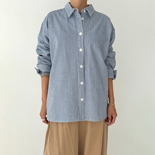 Le Bon Shoppe Blue Stripe Owen Shirt