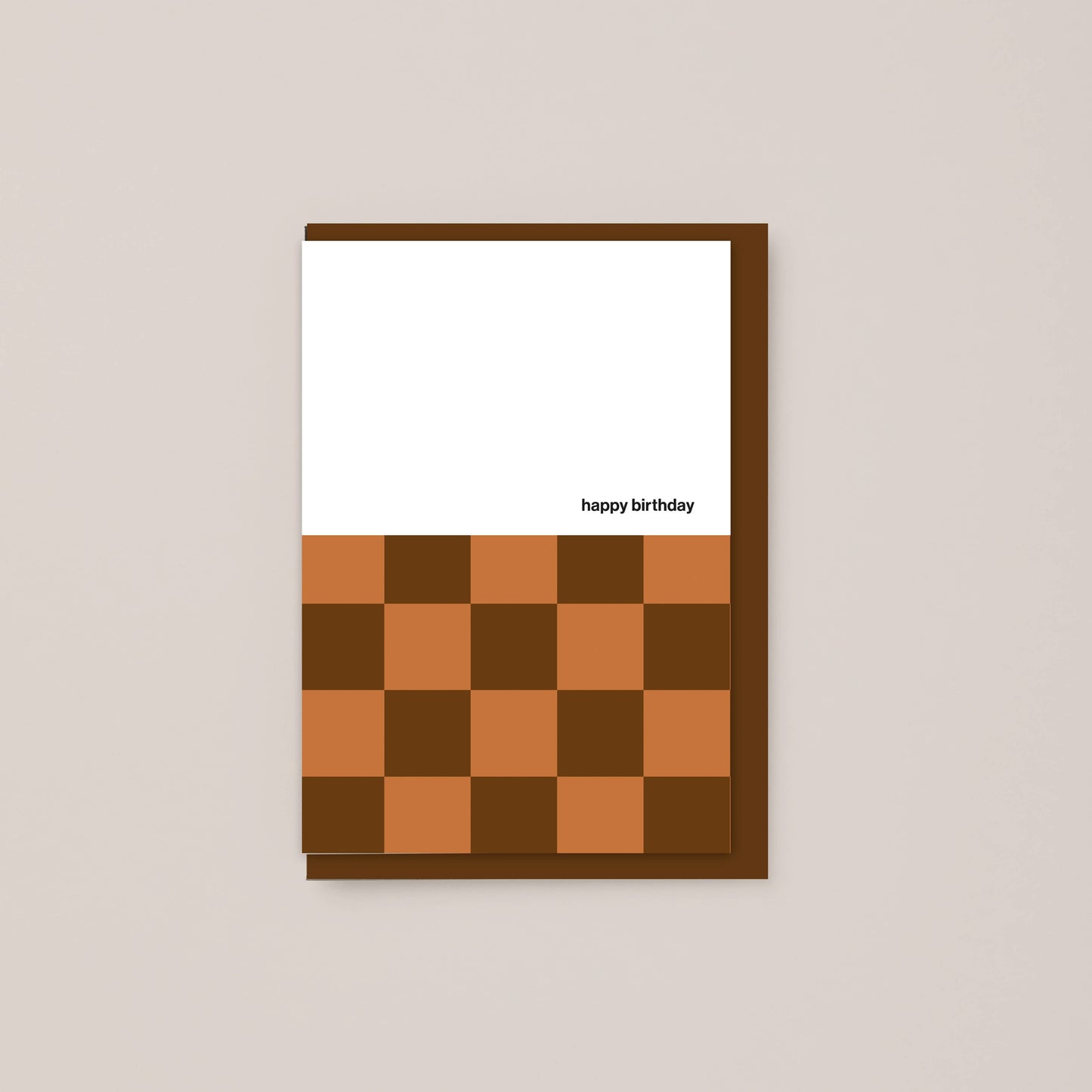 Checkerboard Happy Birthday Greeting Card