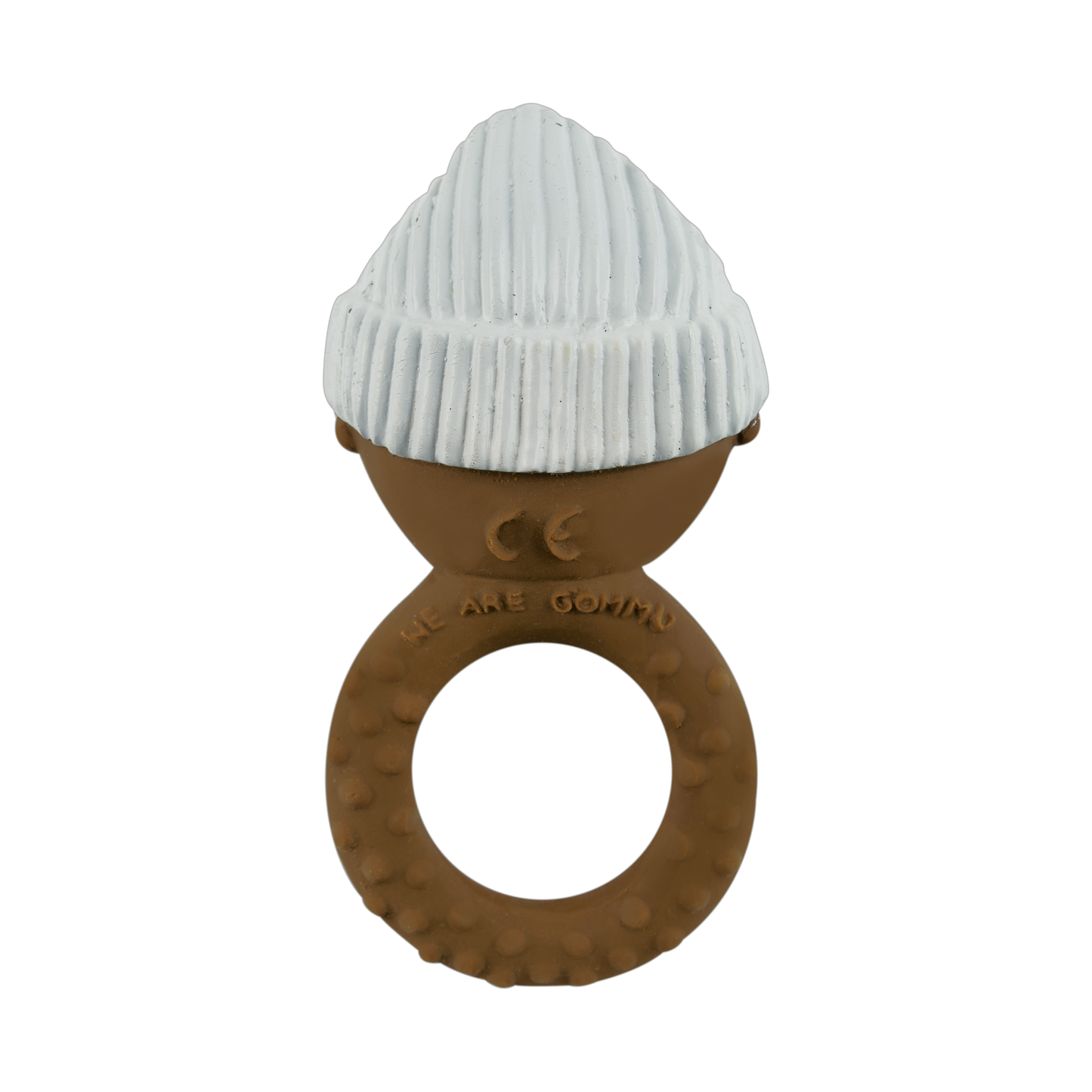 Gommu Ring Baby - Natural Rubber Teething Ring: Honey