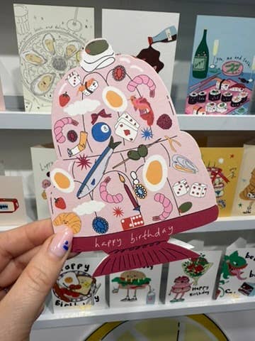 Hey Jelly Die Cut Greeting Card