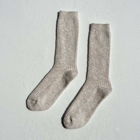 Le Bon Shoppe Oatmeal Cottage Socks