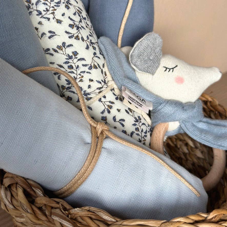 Dream Blue Muslin Cloth - 100% Organic Cotton