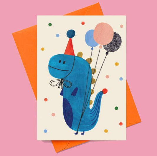 Party Dino Greeting Card