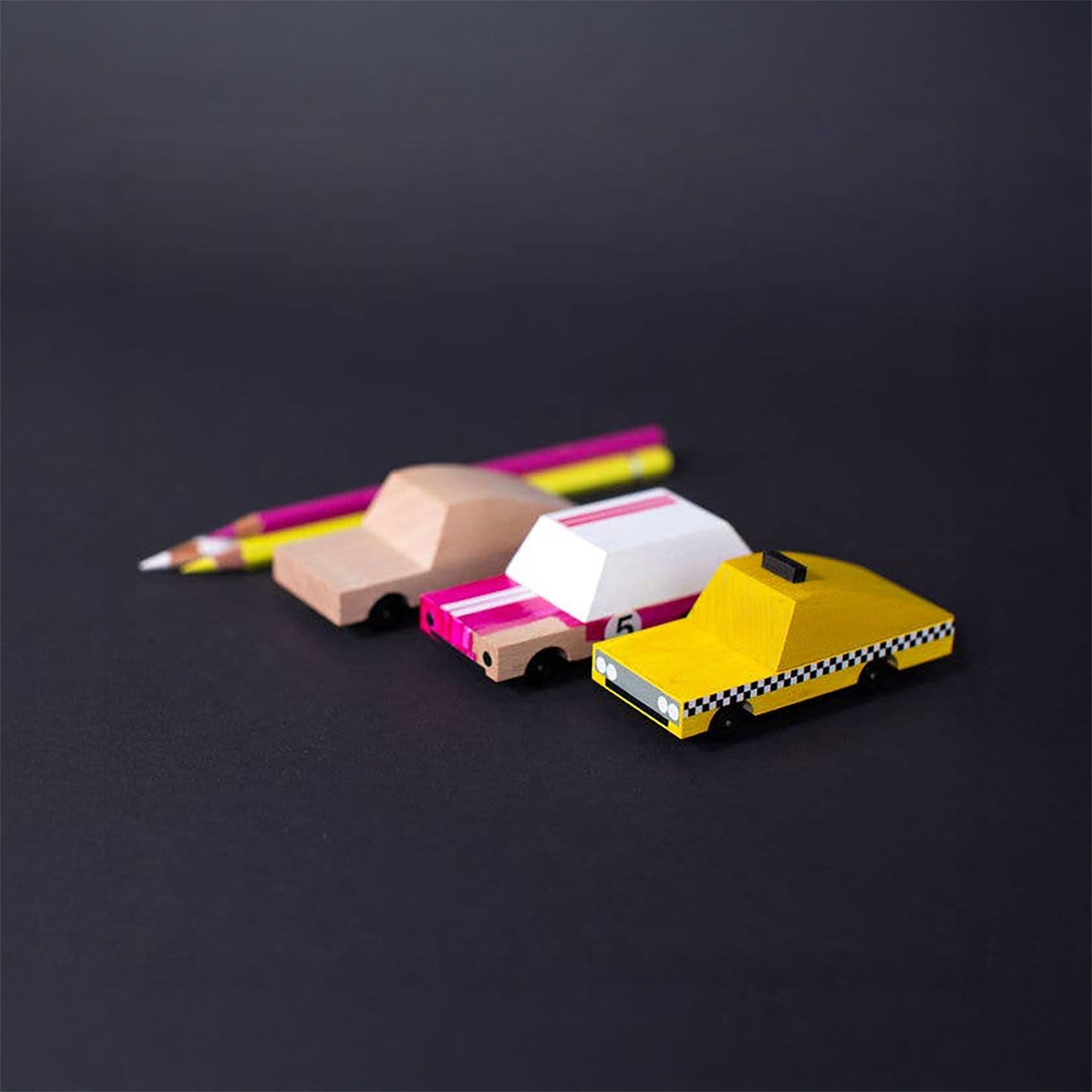 Candylab The Castor Set 12x - Build Your Own Wooden Diecast Toy Cars