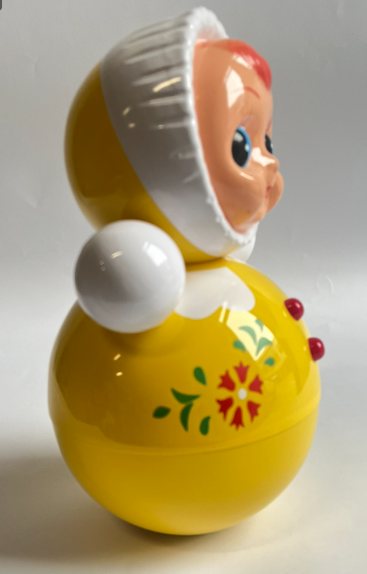 Retro Roly‑Poly Doll Yellow XL
