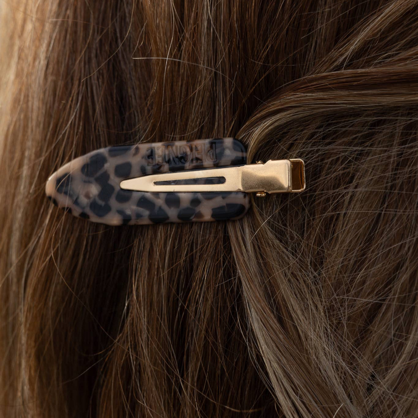 Peignee Paris Leopard Hair Clips (Pair)