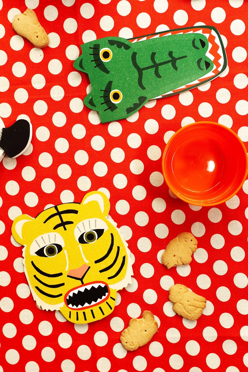 Tiger Die Cut Greeting Card
