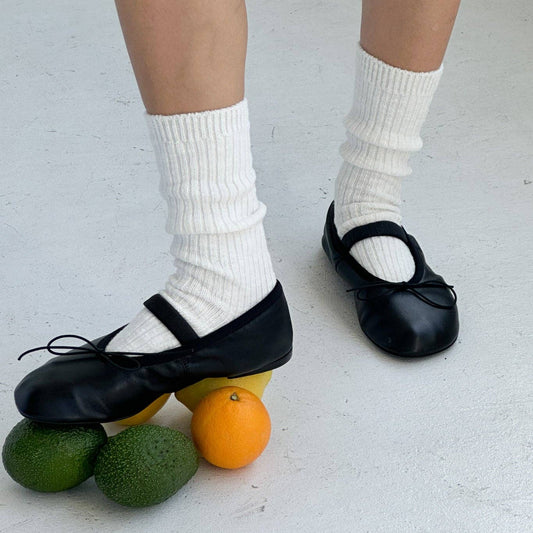 Le Bon Shoppe White Linen Cottage Socks