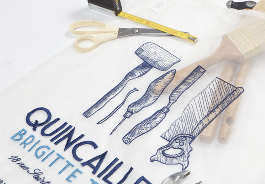 Brigitte Tanaka Hardware Embroidered Organza Bag