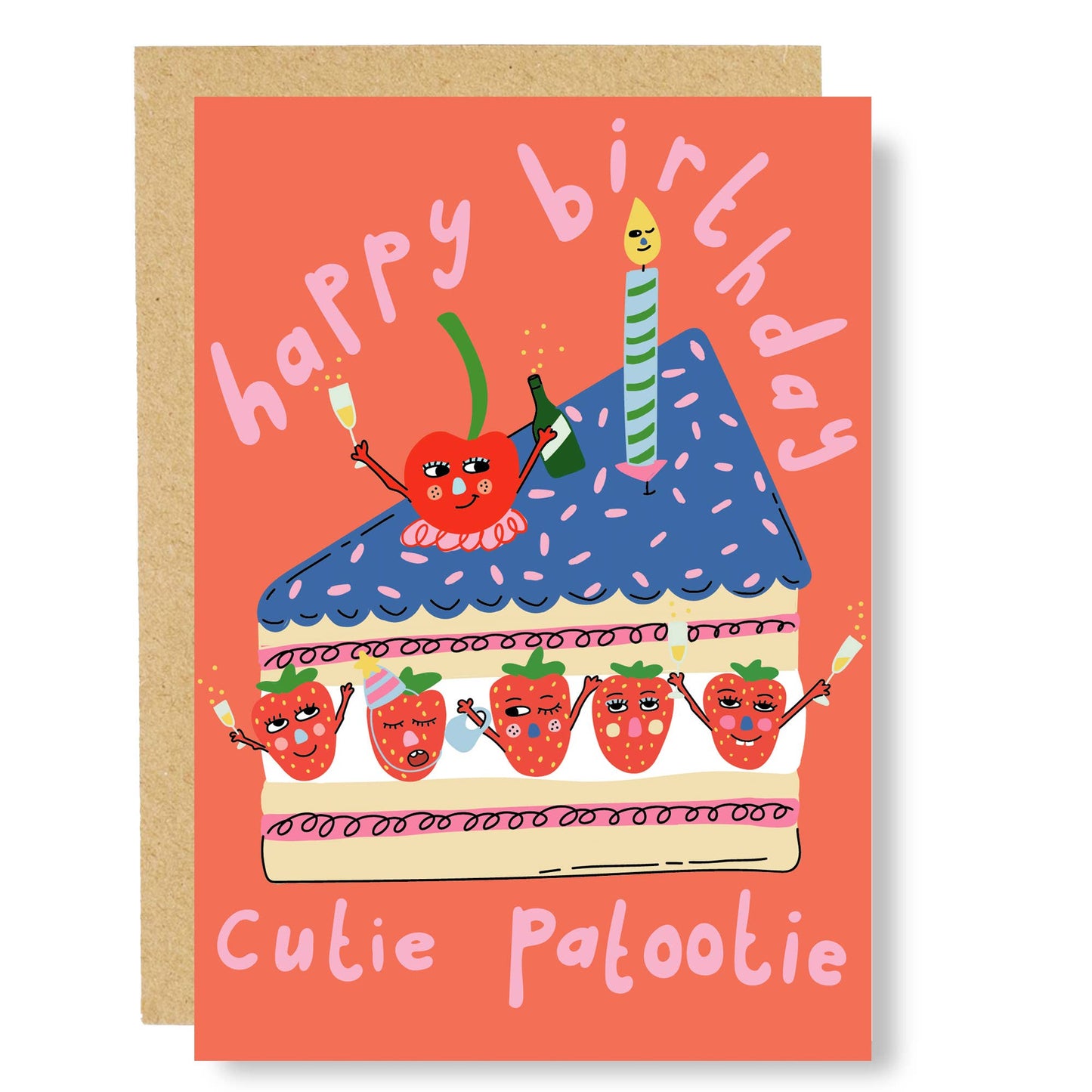 Cutie Patootie Birthday Greeting Card