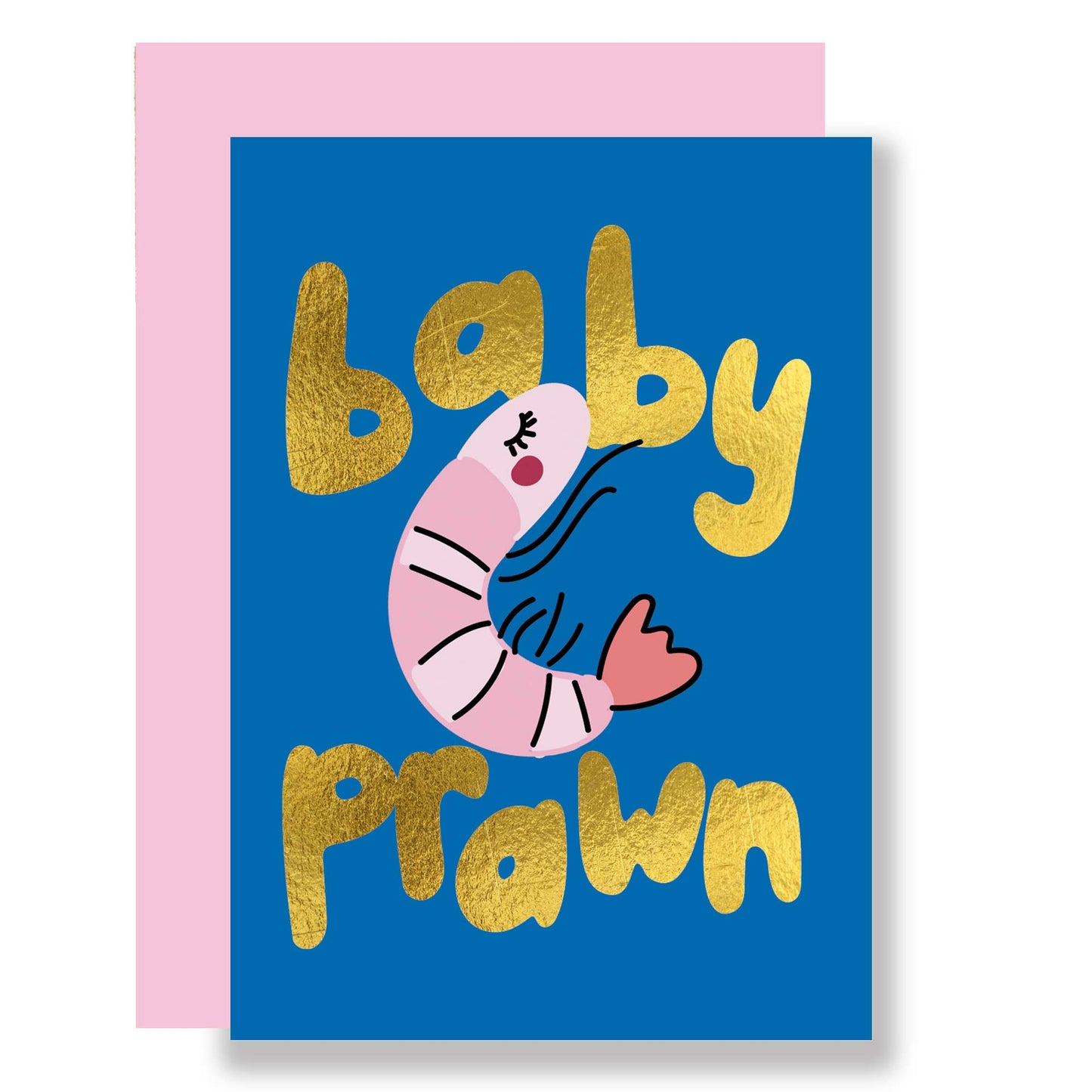 Baby Prawn Mini Greeting Card