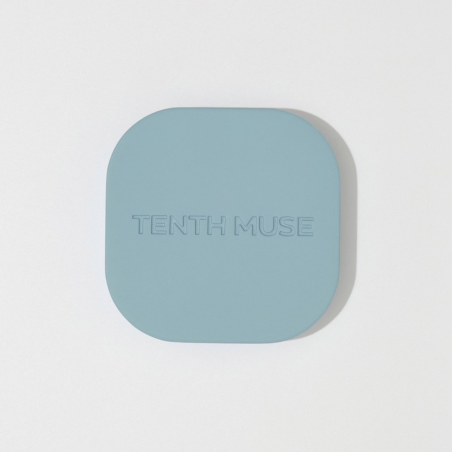 Blue square product with 'Tenth Muse' branding on a light gray background