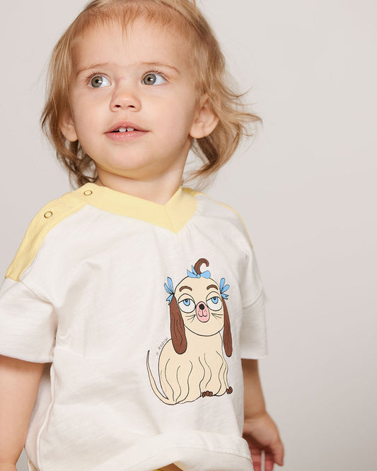 Mini Rodini Dog V-Neck Tee