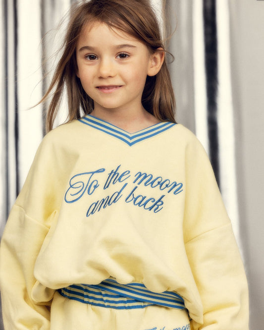 Mini Rodini To The Moon Embroidered Sweatshirt
