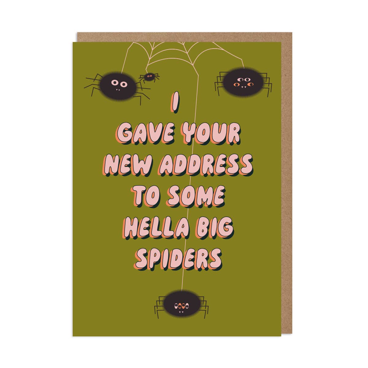 Hella Big Spiders Greeting Card