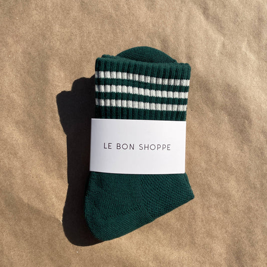 Le Bon Shoppe Hunter Green Girlfriend Socks